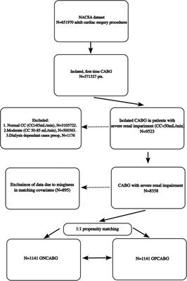 Effect of on-pump vs. off-pump coronary artery bypass grafting in patients with non-dialysis-dependent severe renal impairment: propensity-matched analysis from the UK registry dataset